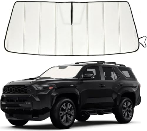 Windshield Sun Shade for Toyota 4Runner 2010-2026, Accordion Folding Design by Fonowka