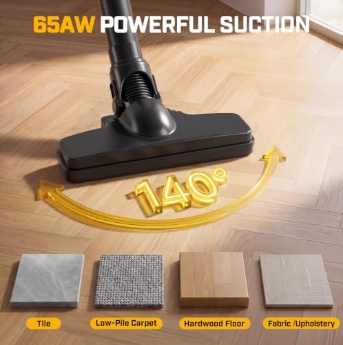 Cordless Vacuum Compatible with Dewalt 20V Battery (No Battery) - Image 6