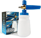ESP Car Wash Foam Cannon, 1/4" Quick Connect Foam Gun with Adjustable Spray, Alloy Body, Wide Mouth Bottle & Versatile Converter for Car Cleaning & Outdoor Use by ESP