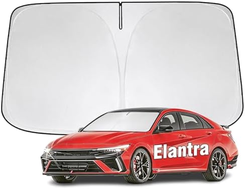 Windshield Sun Shade for Hyundai Elantra 2011-2026 Sunshade by YIZHUOMY