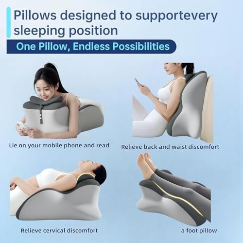 Ergonomic Wedge Pillow for Couples,Memory Foam Intimacy Pillow for Sleeping & Reading,Multi-Angle Support for Back Pain Relief, Prone Sleeping & Sitting Up,Breathable Cover (Pink) - Image 6
