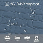 Waterproof Blanket Couch Cover for Dogs Non-Slip Pet Sofa Protector | Tcksstex Non-slip waterproof couch cover scratch resistant machine washable protects sofa bed car（30x70- Navy Blue） - Image 2