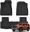 AUXKO All Weather Floor Mats for Honda Passport 2026 | High Wall,All-Weather,All Season,Odorless,Anti Slip,Rain&Salt Resistant,TPE Material,Black,Accessories,Pet Friendly by AUXKO