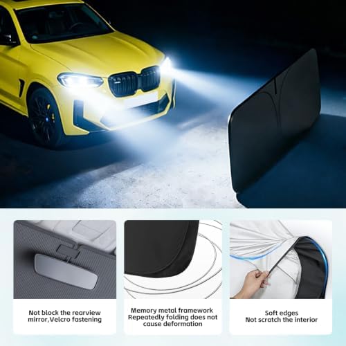 Windshield Sun Shade for BMW X4 2015-2026 Sunshade - Image 5
