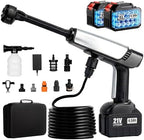 Cordless Pressure Washer Battery Powered,Portable Power Washer with 2pcs 4.5Ah Battery&Charger & 6-in-1 Nozzle (new Size) by LEOTER