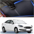 300T Thickened Automotive Glass Sunshade and Comes with Storage Bag,Keep Car Interior Cool,Windshield Sun Shade Fit for Small Cars (M: 55.12 * 27.6 inch) by Aokdom