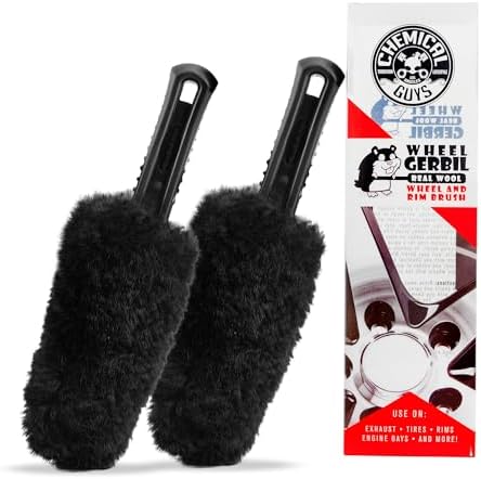 Chemical Guys, Gerbil Wheel & Rim Detailing Brush, Soft Bristles, 2 Pack by ChemicalGuys