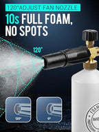 MEKOH Foam Cannon for Pressure Washer, 1/4" Quick Connect Car Wash Foam Gun - Image 4