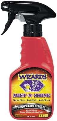Wizards Mist-N-Shine Quick Detailer Spray - Waterless Wash - 8 oz by Wizards