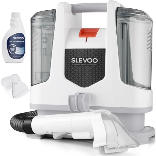 Slevoo 400W 18Kpa Carpet Cleaner Machine with 1 Bottle Cleaning Solutions by ElevateEverydayLiving