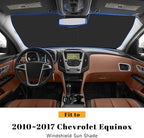 Car Windshield Sun Shade for Chevy 2010-2017 Equinox Accessories (OEM Design) Reflective Foldable Heat Insulation Sunshade for Ultimate Protection - Image 2