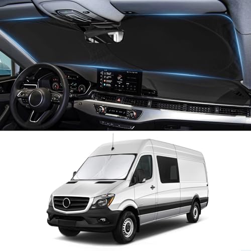 Windshield Sunshade for 2007-2026 Mercedes Benz Sprinter Window Sun Shades - Image 2
