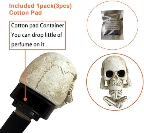 Skull Decor Car Air Freshener Vent Clips Goth Halloween Decorations Gifts - Image 3