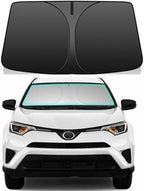 Windshield Sun Shade for Toyota RAV4 2013-2018, 4-Layer 240T Foldable UV Block Car Accessory to Cool Interior by Unknown