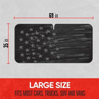 Motor Trend USA Vintage Flag Car Windshield Sun Shade for Front Window, Foldable Car Sun Shade with Patriotic Graphic, Collapsible Sun Visor Sunshade for Cars Windshield (Large, 69 x 35 inches) - Image 6