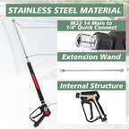 RIDGE WASHER Pressure Washer Gun 5000 PSI, 12 GPM, M22 Fitting - Image 2
