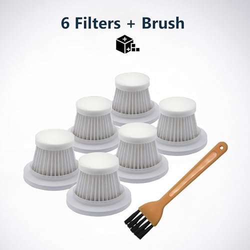 6-Pack LT-117C HEPA Vacuum Filter Replacement with Cleaning Brush - Image 6