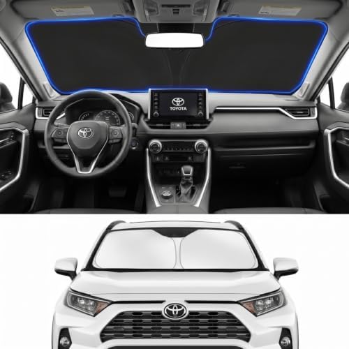 Custom Fit Windshield Sun Shade for Toyota RAV4 2019-2026 by Unknown