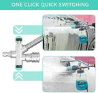 Sooprinse Pressure Washer Foam Cannon with Dual Connector Accessory, Power Washer Soap Cannon with Double Tip Attachment, 5 Power Washer Nozzle Tips, 1/4" Quick Connect, 4000 PSI - Image 6