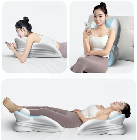 Wedge Pillow kit for preventing snoring and Intimate Contact Provides Multi-Angle Support for Back, Legs and Knees. Used for Couples to Increase Their Feelings and Read Books (Light Gray) - Image 4