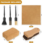 10PCS Car Cleaning Kit, Car Detailing Kit Interior Cleaner, Long Bristle Horse Hair Leather Cleaning Brush, Car Detailing Brushes, Microfiber Cloth & Applicator, Car Cleaning Supplies for Interior - Image 6