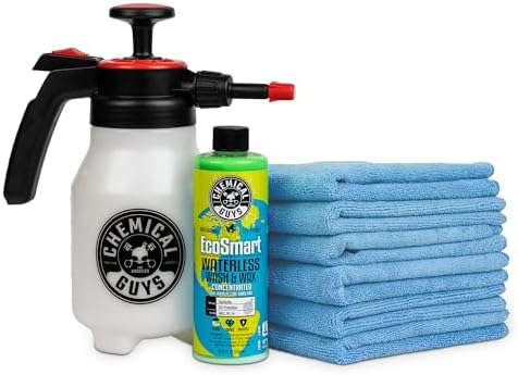 Chemical Guys, Drought Buster Eco Waterless Car Wash & Wax Kit, 8-Piece by ChemicalGuys