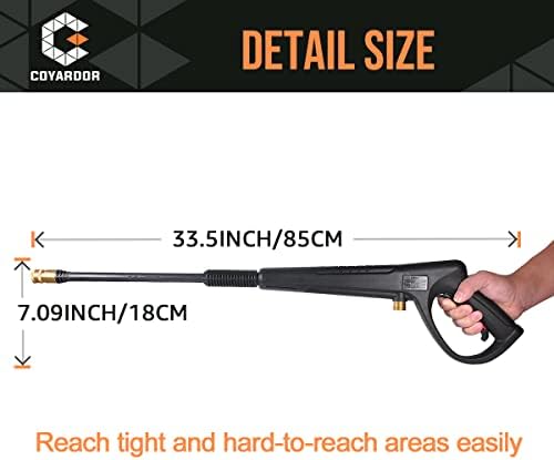 Pressure Washer Gun with Extension Wand M22-14 & M22-15 Fitting - Image 4