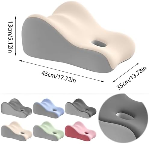 Adult Pillows for Intimacy Couples Support Pillow Ergonomic Memory Foam Cushion for Sitting and Lying Comfort Bed Home Use (Grey) - Image 2