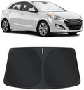 TINGLU Sun Shade for Hyundai Elantra 2011-2016 Accessories Windshield Sun Shade Window Shade UV Rays Protection Sun Visor Cover with Steering Wheel Sunshade Storage Bag by TINGLU
