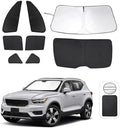 TINGLU Window Shades for Volvo XC40 2019-2025 2026 Accessories Car Side Full Windows Rear Triangular Windshield Sun Shade Sun UV Rays & Privacy Protection for Camping,Napping,and Relaxing 8PCS by TINGLU