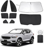 TINGLU Window Shades for Volvo XC40 2019-2025 2026 Accessories Car Side Full Windows Rear Triangular Windshield Sun Shade Sun UV Rays & Privacy Protection for Camping,Napping,and Relaxing 8PCS by TINGLU