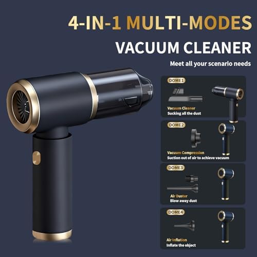 4 in 1 Cordless Handheld Car Vacuum, 15000PA Portable Mini Vacuum Cleaner - Image 5