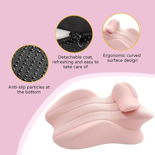 Sweet Spot Pillow Couples Pillow Multi Functional Sit Up in Bed Pillow Ergonomically Designed Low Resilience Foam Anti-Slip Design (22.83 * 14.56 * 8.66 in,Grayish Blue) - Image 7