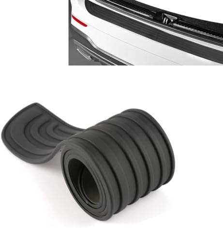 Rear Bumper Protector, Rubber Anti-Scratch Trunk Guard, Non-Slip Door Sill Protection Strip, Universal Automotive Exterior Accessories for Car SUV Truck (40.9 x3.1 Inch) by Unknown