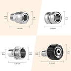 Twinkle Star Pressure Washer Adapter Set, Stainless Steel, 8 Sets - Image 6