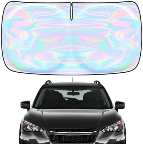 for Subaru Crosstrek 2018-2023 2024 2025 2026 Windshield Sun Shade - Custom Fit Subaru Crosstrek 4 Layers SunShade Foldable Front Window Sunshade Sun Visor Protector Block UV Rays Keep Your Car Cooler by Unknown