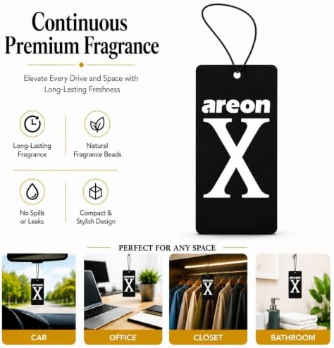 AREON X AXV02 Hanging Best Car Air Freshener Vanilla Scent, 12 Pack - Image 5