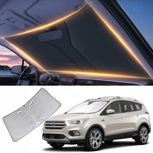 Windshield Sun Shade for Ford Escape Front Window Shades Cover for 2010-2025 2026 Escape Windshield Sun Visor Protector Car Accessories by LZYYQX
