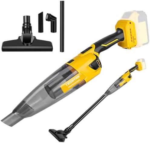 Cordless Vacuum Cleaner Compatible with DeWalt 20V Max Battery (Battery NOT Included), 17000Pa Brushless Portable Handheld Vacuum with Washable HEPA Filter for Car, Home, Office & Pet Hair-Tool Only by Unknown