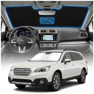 for Subaru Outback Sun Shade Windshield Cover - Custom Fit Outback Accessories 2015-2019 Sunshade Foldable UV Protection & Heat Shield Sun Visor Accessories by Unknown