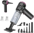 Handheld Vacuum Cleaner Cordless, 23000Pa Powerful Car Mini Vacuum Cleaner, Rechargeable Portable Lightweight dust Catcher for Home Car Carpet Stairs Pet Hair Deep Cleaning（Black-Purple） by Unknown