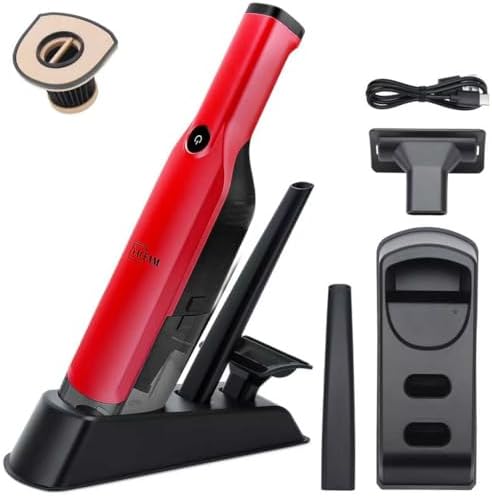 Handheld Vacuum Cordless,15KPA Vacuum with Storage Dock,Red by Unknown