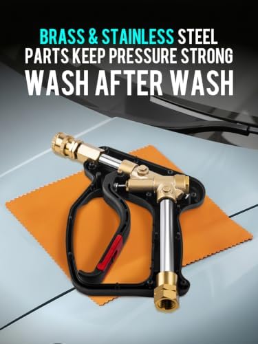 MEKOH Commercial Short Pressure Washer Gun PRO, 5000PSI Compact Stubby Gun - Image 3