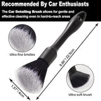 7Pcs Car Wheel Brush kit, Tire Brush, Wheel Cleaner Brush, Soft-bristled Rim Cleaner Brush, Tire Shine Applicator Pad, Car Detailing Brushes, Wheel Brushes for Cleaning Wheels,Tires - Image 5