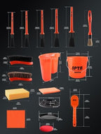 SPTA 29Pcs Car Wash Bucket Set, 15L Scratch Free Detailing Bucket with Car Wash Filter, Wash Mitt Sponge Towels Tire Detailing Brush Set, Exterior Interior Car Detailing Set, Complete Car Care Tools - Image 3