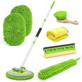 Ordenado 62" Car Wash Brush with Long Handle, 6Pcs Car Wash Kit Exterior by Ordenado
