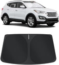 TINGLU Sun Shade for Hyundai Santa Fe 2013-2018 Accessories Windshield Sun Shade Window Shade UV Rays Protection Sun Visor Cover with Steering Wheel Sunshade Storage Bag by TINGLU