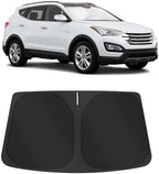 TINGLU Sun Shade for Hyundai Santa Fe 2013-2018 Accessories Windshield Sun Shade Window Shade UV Rays Protection Sun Visor Cover with Steering Wheel Sunshade Storage Bag by TINGLU