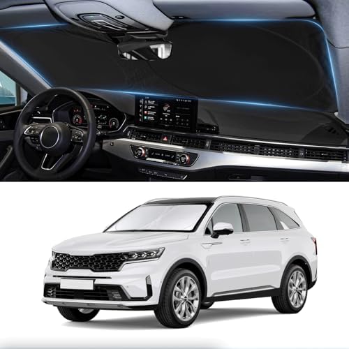 Windshield Sunshade for 2021-2024 2025 2026 KIA Sorento Front Window Shade by INSAUTO