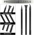 Crevice Cleaning Tool, 9 PCS Carbon Fiber Plastic Scraper Tool Car Detailing Brush Set Non-scratch Multi-purpose Scraper for Clean Small Narrow Spaces and Gaps, Remove Stickers Labels Oil Stains Dirt - Image 3